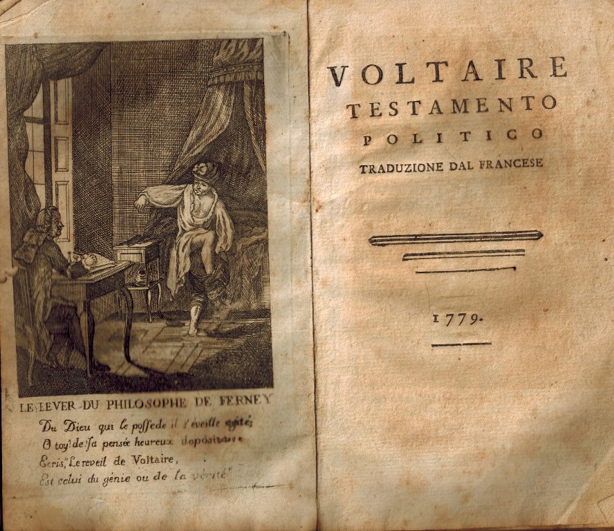 Voltaire. Testamento politico. Traduzione dal Francese