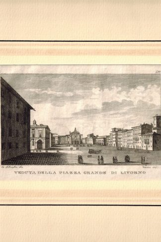 Veduta della Piazza Grande di Livorno