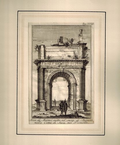 Arco di Marmo eretto in onore di Augusto nella Città di Susa nel Piemonte