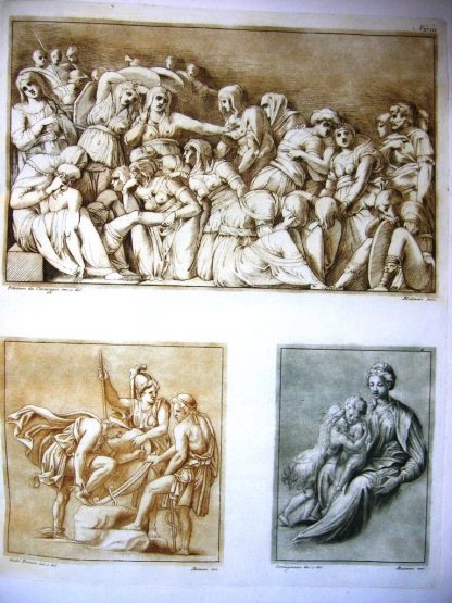 Disegni originali d'eccellenti pittori esistenti nella Real Galleria di Firenze incisi ed imitati nella loro grandezza e colori...