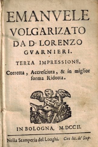 Emanuele volgarizzato da D.Lorenzo Guarneri