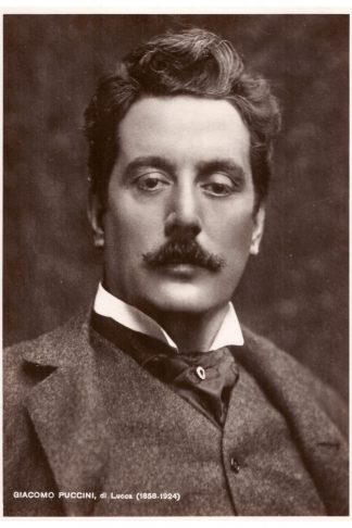 Giacomo Puccini, compositore e operista italiano (Lucca 1858 - Bruxelles 1924)