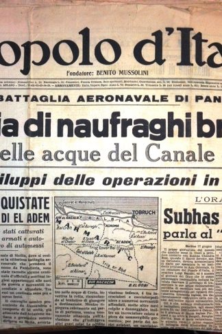 Centinaia di naufraghi britannici nel Canale di Sicilia...