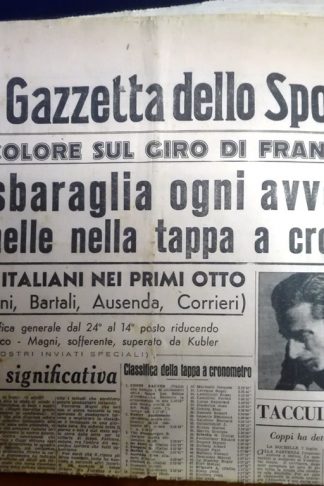 Coppi sbaraglia ogni avversario alla Rochelle nella tappa a cronometro...