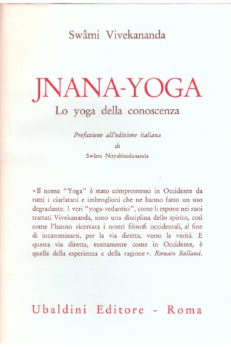 Jnana-Yoga. Lo yoga della conoscenza