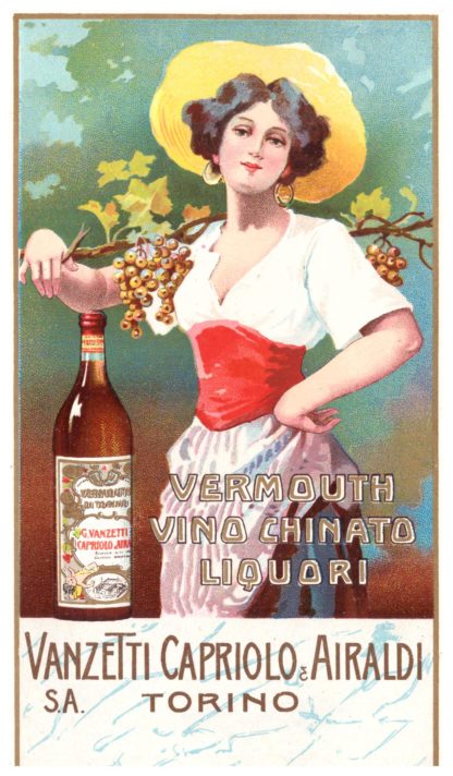 Vermouth Vino Chinato Liquori Vanzetti Capriolo & Airaldi S.A. Torino