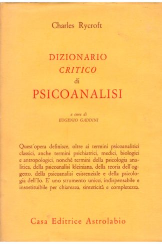 Dizionario critico di psicoanalisi