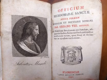 Officium Hebdomadae Sanctae Juxta Formam Missale et Breviarii Romani sub Urbano VIII. correcti...
