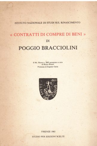 Contratti di compre di beni di Poggio Bracciolini