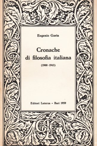 Cronache di filosofia italiana