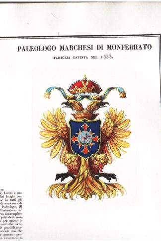 Famiglie celebri italiane: Paleologo Marchesi di Monferrato