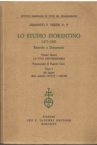 Lo Studio Fiorentino 1473-1503