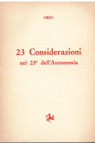 23 considerazioni nel 23° dell'Autonomia