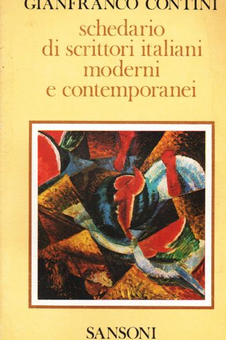 Schedario di scrittori italiani moderni e contemporanei