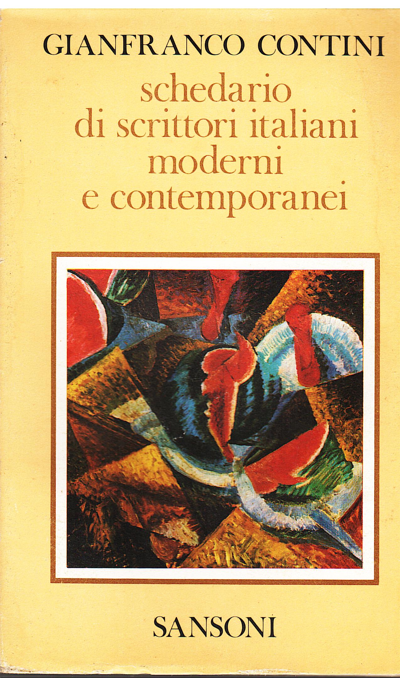 Schedario di scrittori italiani moderni e contemporanei