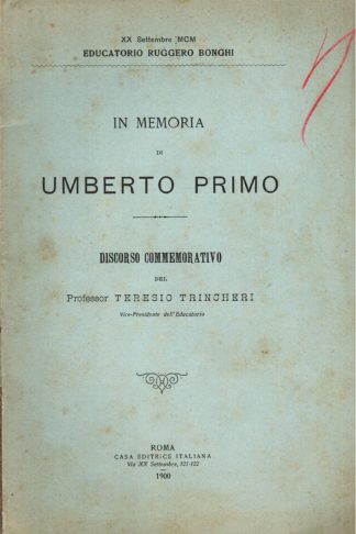 In Memoria di Umberto Primo