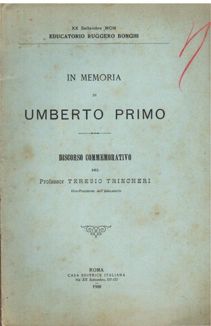 In Memoria di Umberto Primo