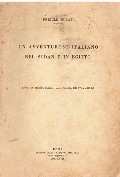 Un avventuroso italiano nel Sudan e in Egitto
