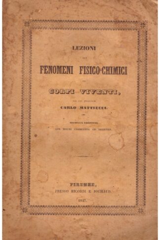 Lezioni sui fenomeni fisico-chimici dei corpi viventi