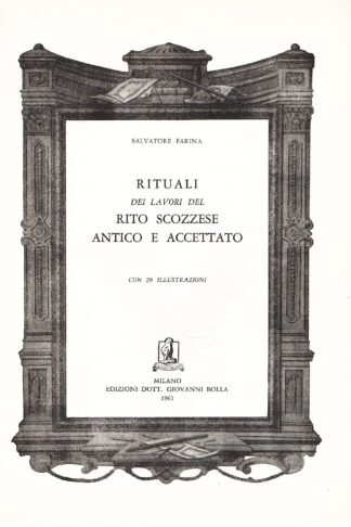 Rituali dei lavori del Rito Scozzese antico e accettato