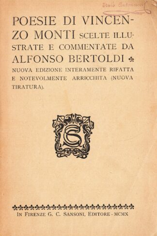 Poesie, scelte illustrate e commentate da Alfonso Bertoldi