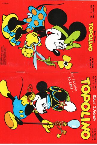 Topolino N. 1 Libretto Aprile 1949. Ristampa anastatica 1994