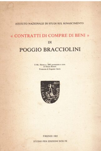 Contratti di compre di beni di Poggio Bracciolini