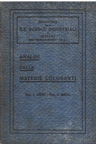Analisi delle materie coloranti e loro identificazione sui materiali tinti e colorati, sulle lacche, sostanze alimentari ecc.