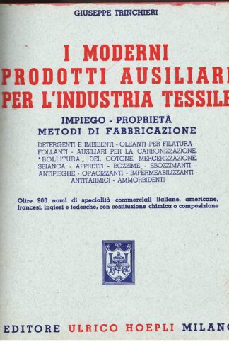 I moderni prodotti ausiliari per l'industria tessile