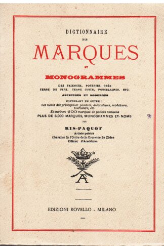 Dictionnaire des Marques et Monogrammes