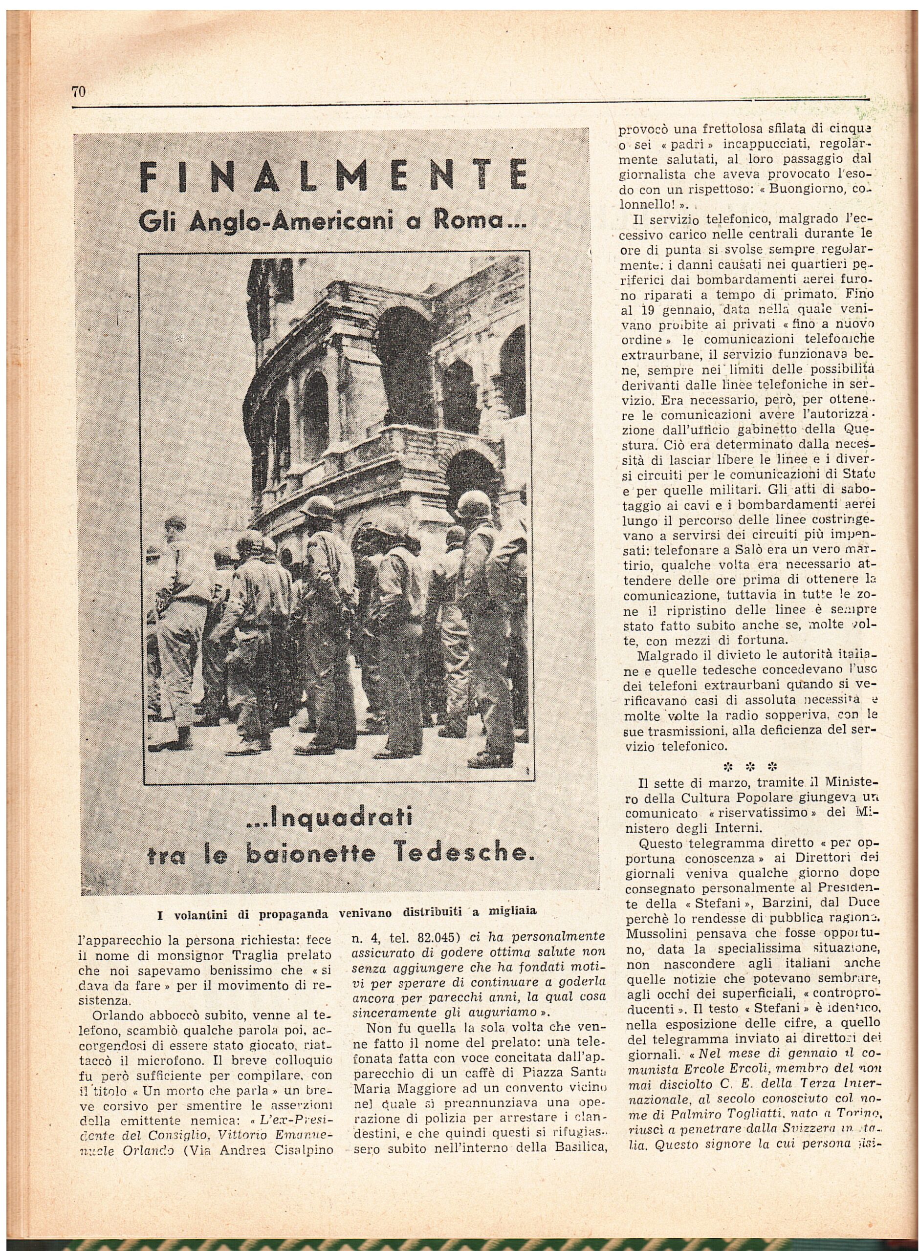 Centomila documenti. Cronache inedite per la storia contemporanea d'Italia