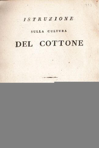 Istruzione sulla cultura del Cottone